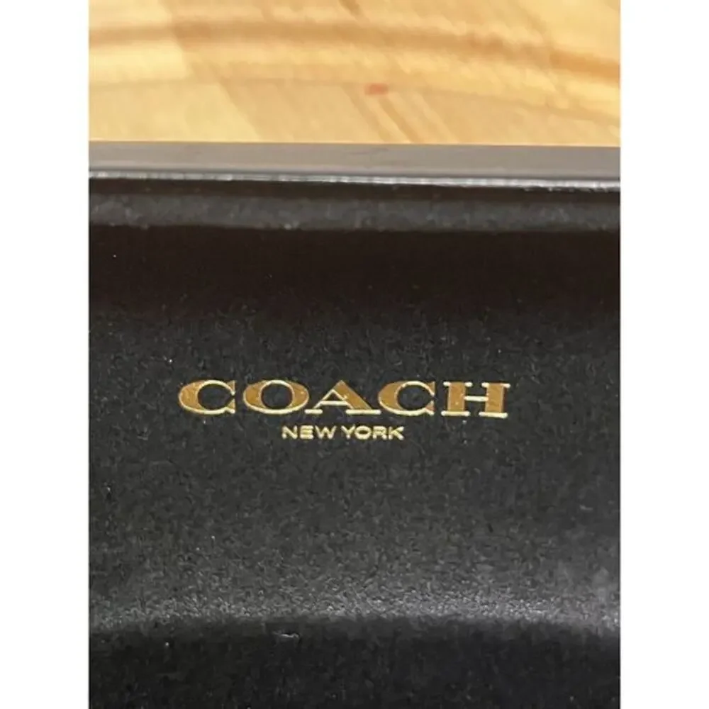 Coach Black Hard Clamshell‎ Eye Glass Case New York